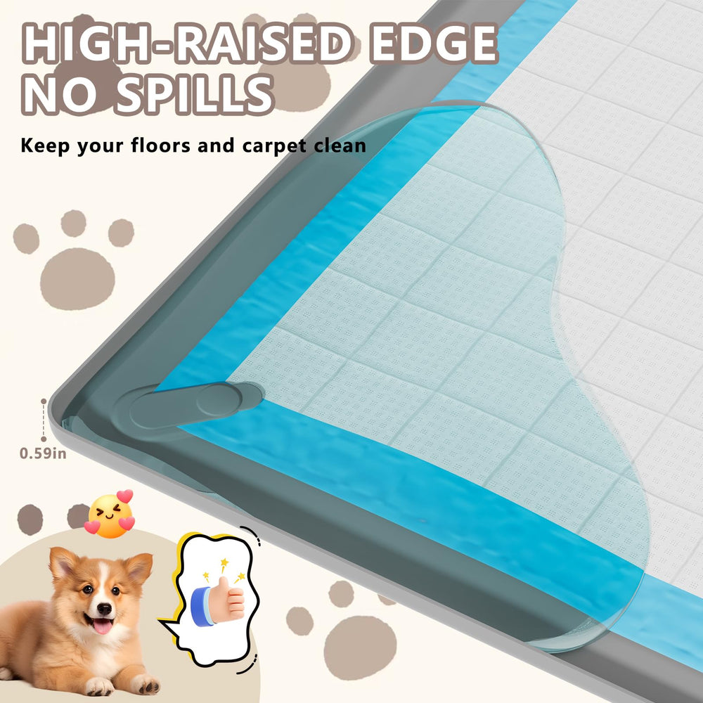 SAKAKI raised-edge design prevents spills and protects floors during use.