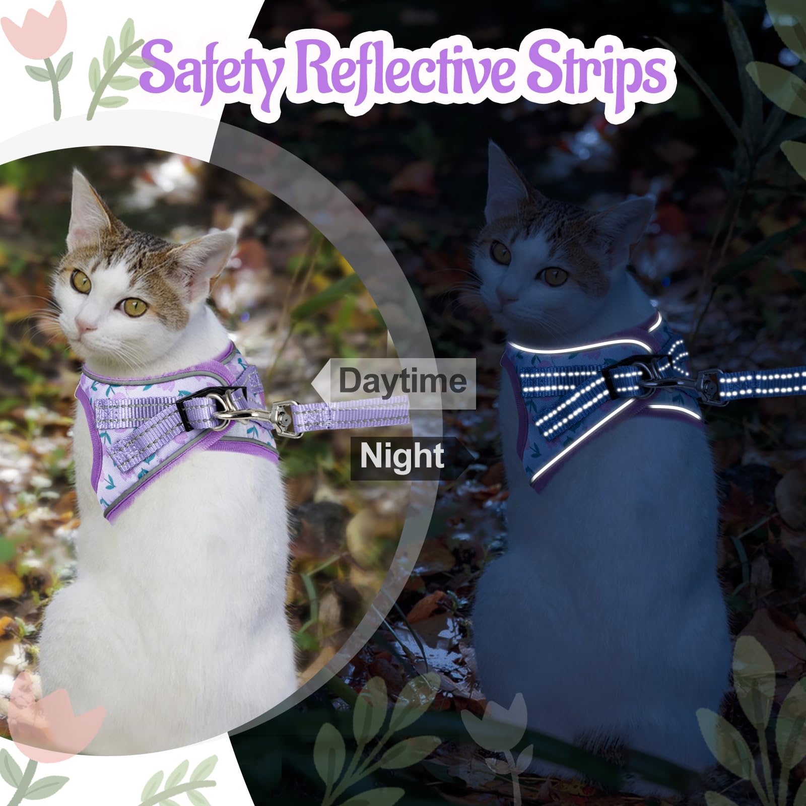 Salfse breathable, comfortable harness supports cats and small dogs in all weather.