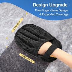 Salhap five-finger glove close-up shows upgraded grip for faster cleaning.