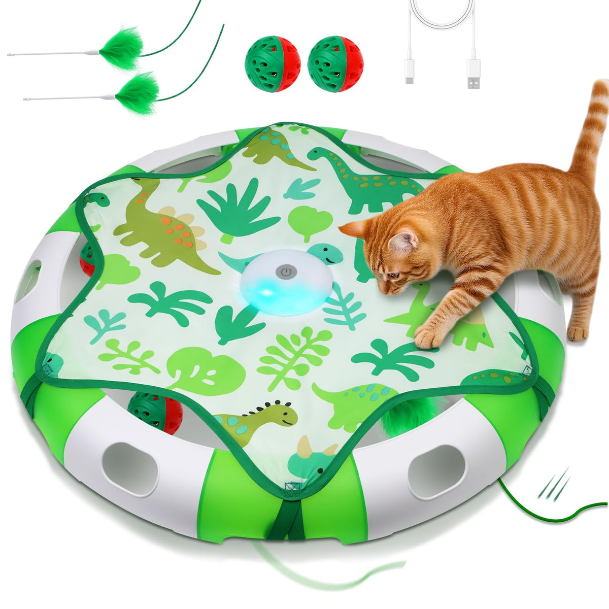 Salodal hide-and-seek toy with feather wand boosts indoor play.