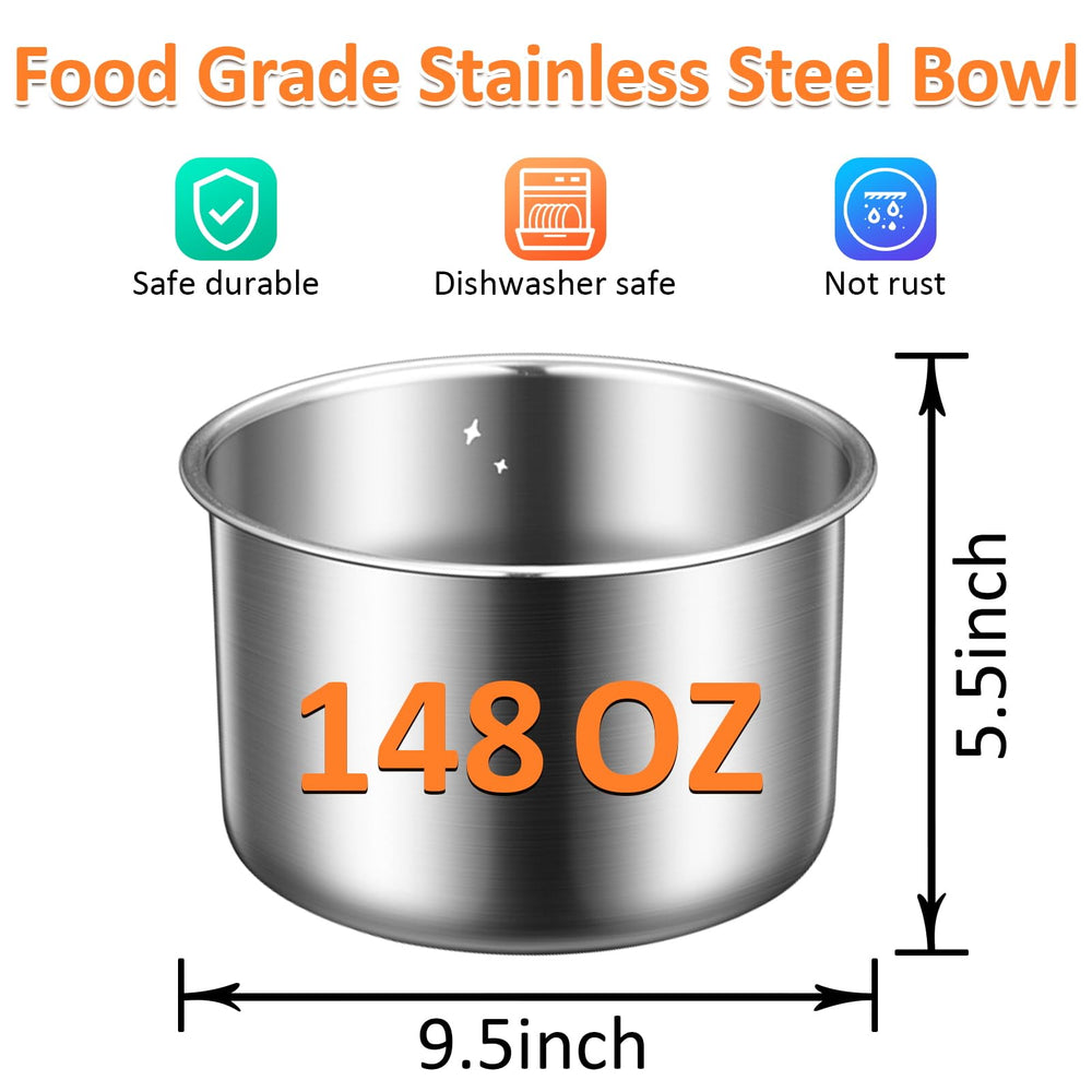Salodal non-slip base mat keeps the bowl stable during drinking.