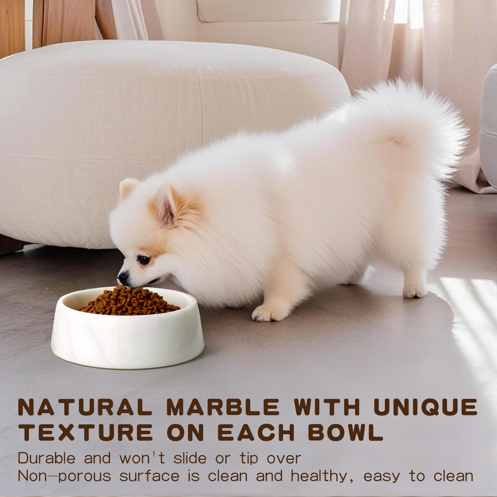 SAMAH white marble bowl up-close texture highlights natural variation and premium look.