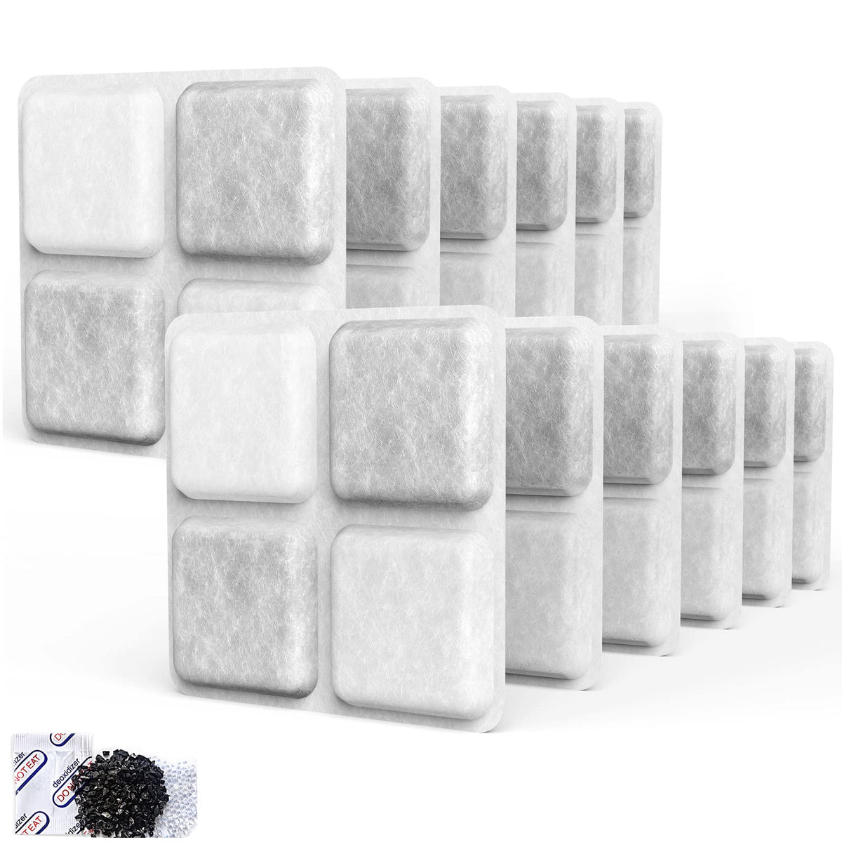 SAMANIJA desiccant packets materials show sterile fabric and silica gel for freshness.