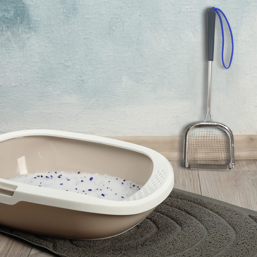 Sand Dipper scoop suits farm tasks like chicken and goat coop cleanup.