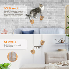 Sandpeak cat climbing shelves with multi-level design for indoor play