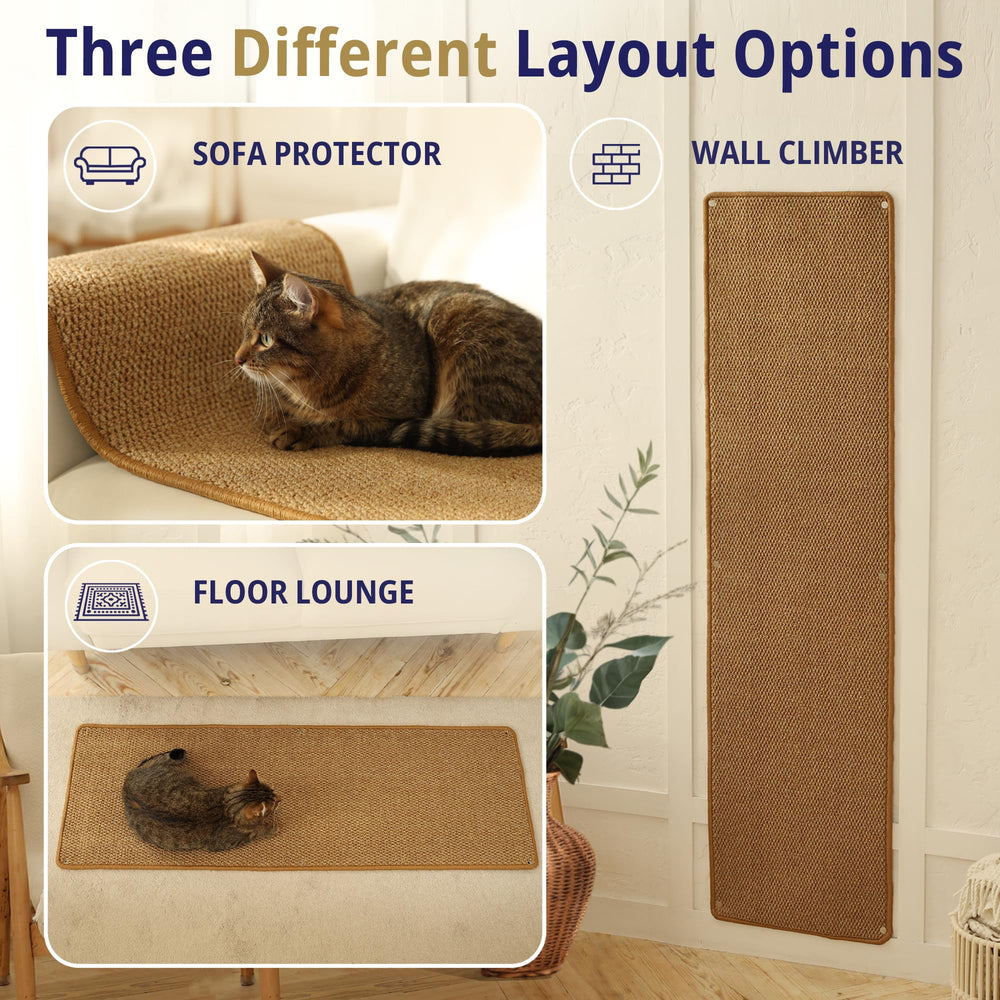 SANDPEAK cat wall climbing carpet closeup fibers shows durable polypropylene construction