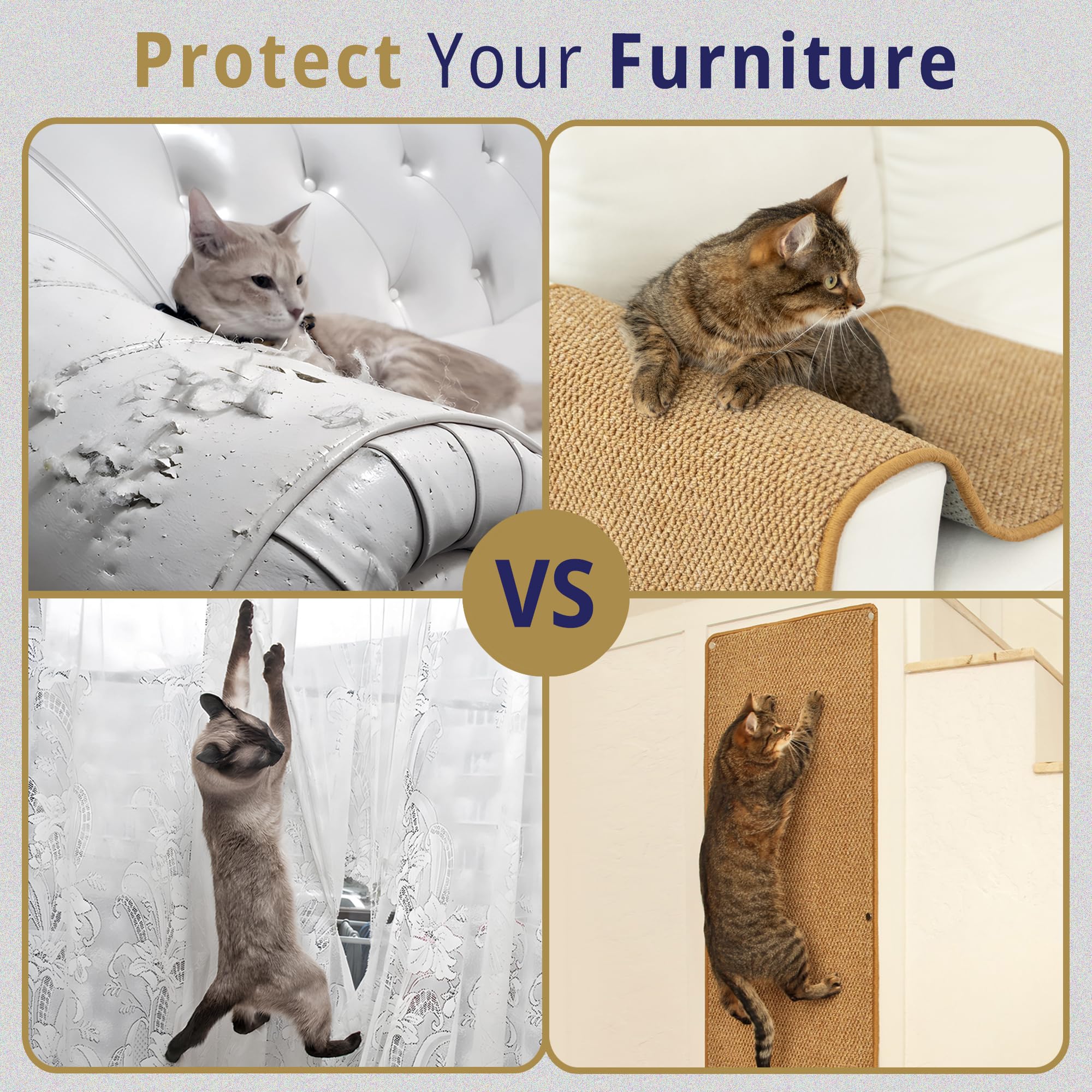 SANDPEAK cat wall climbing carpet measuring 67 by 17.5 inches