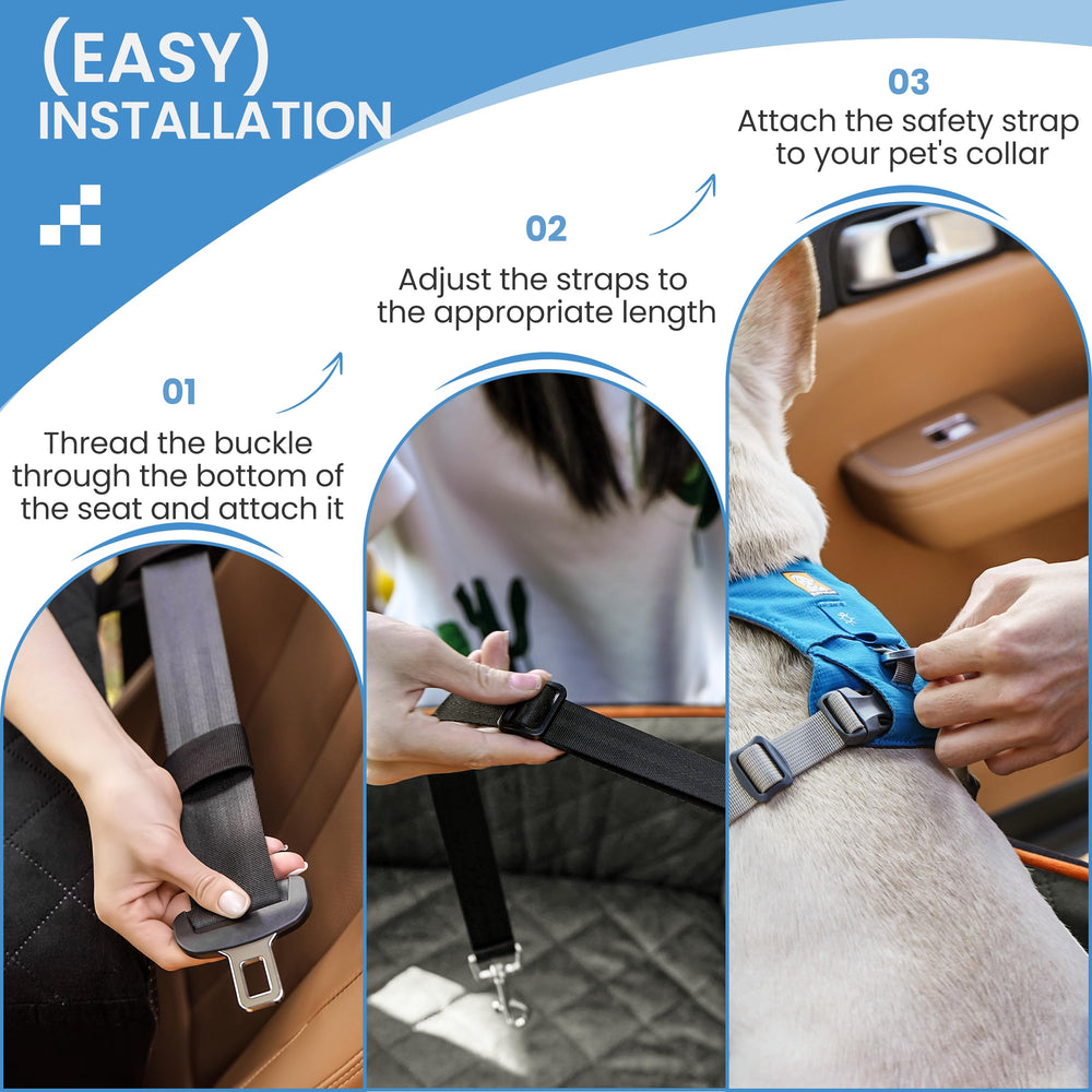 Sangoodier dog car seat portable design stores easily when not in use