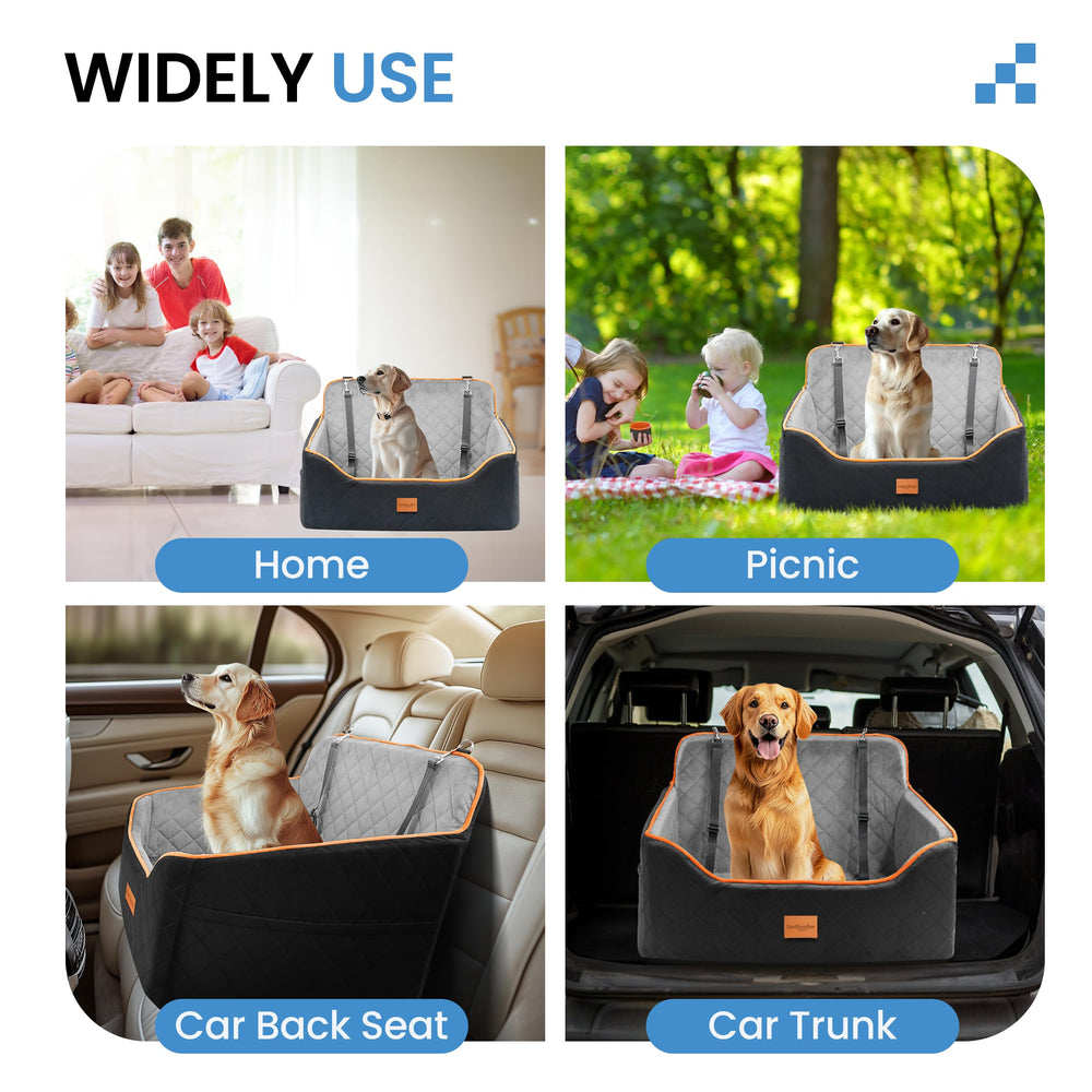 Sangoodier dog car seat fits most cars and SUVs for versatile installation