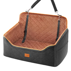 Sangoodier dog car seat medium back seat installation for secure travels.