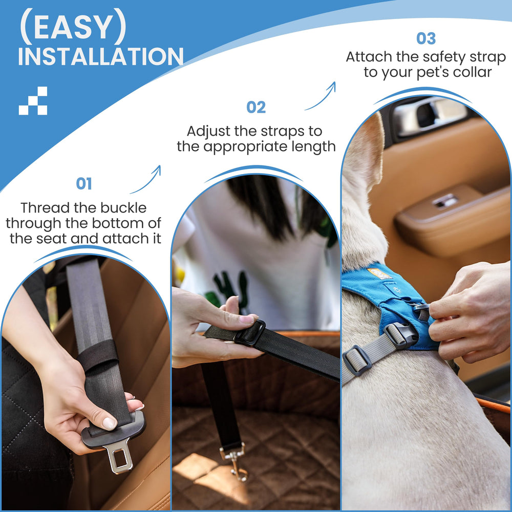 Sangoodier dog car seat medium plush cushion for naps on the go.
