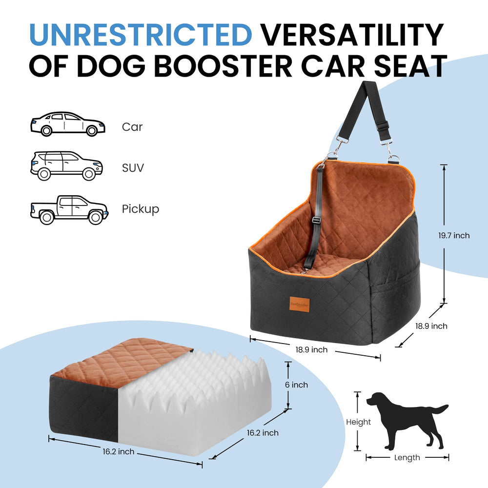 Sangoodier dog car seat portable pet carrier enables easy travel between vehicles