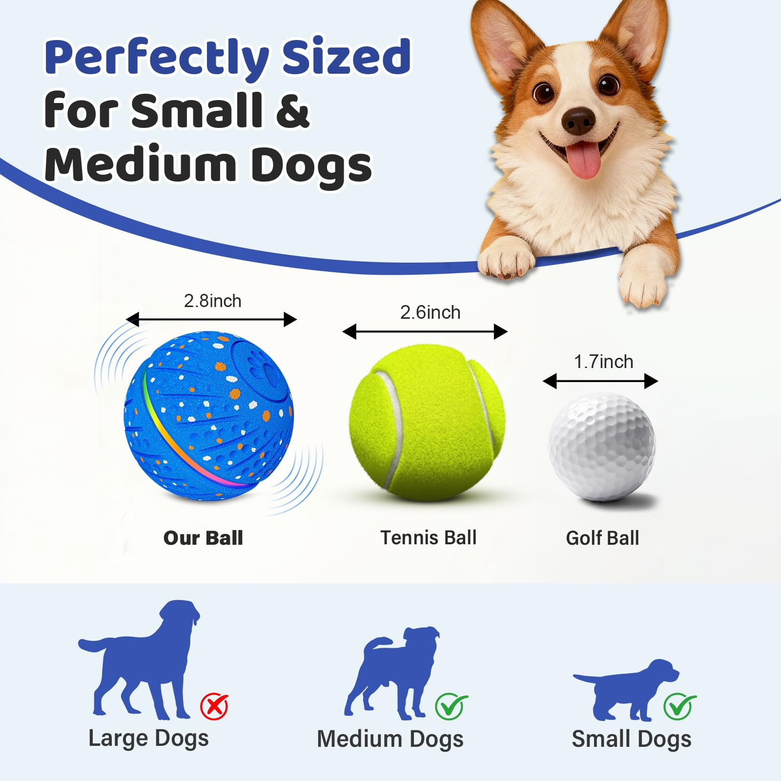 Sankell dog ball ip54 waterproof ensures reliable play after rain and slobber