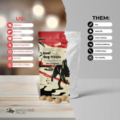 Santa Cruz Paleo dog treats 4 oz resealable bag for convenient storage