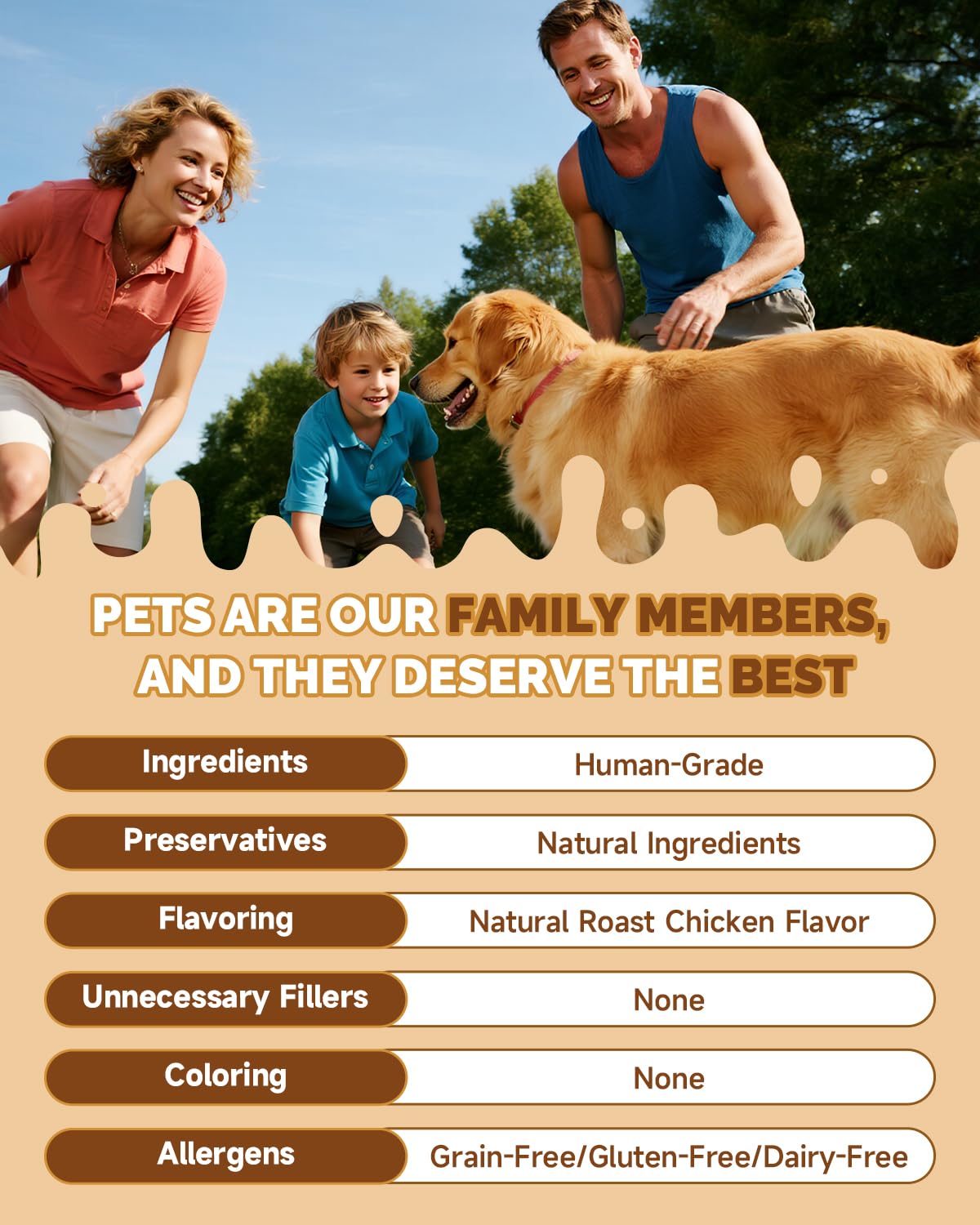 SANTKOL Mushrooms for Dogs gluten-free ingredients-label emphasizes safety.