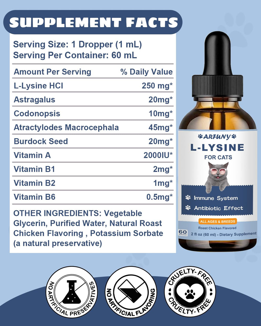 SANTKOL bottle label shows grain-free and gluten-free formula