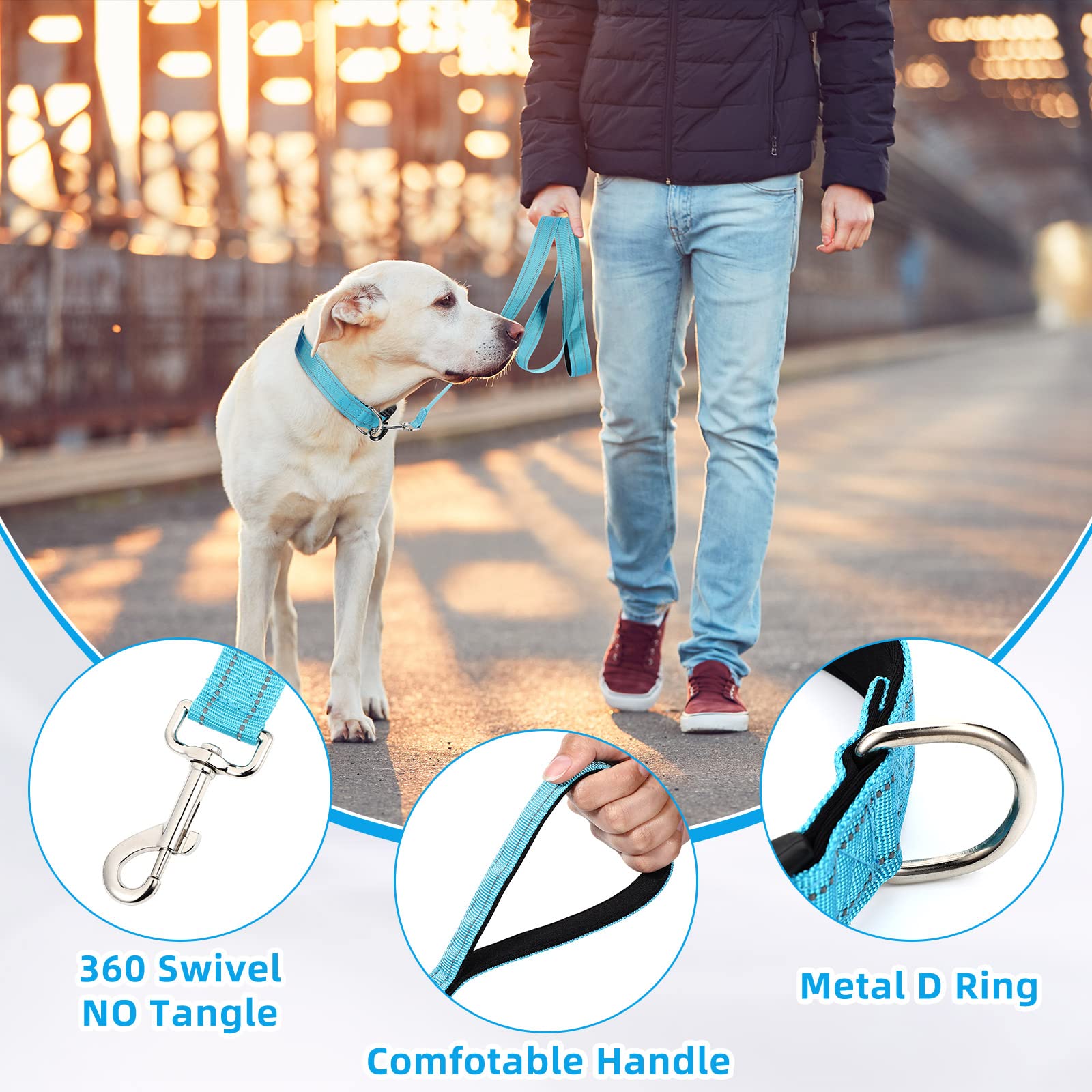 Sanwuta adjustable width buckle collars for easy on/off and secure fit.