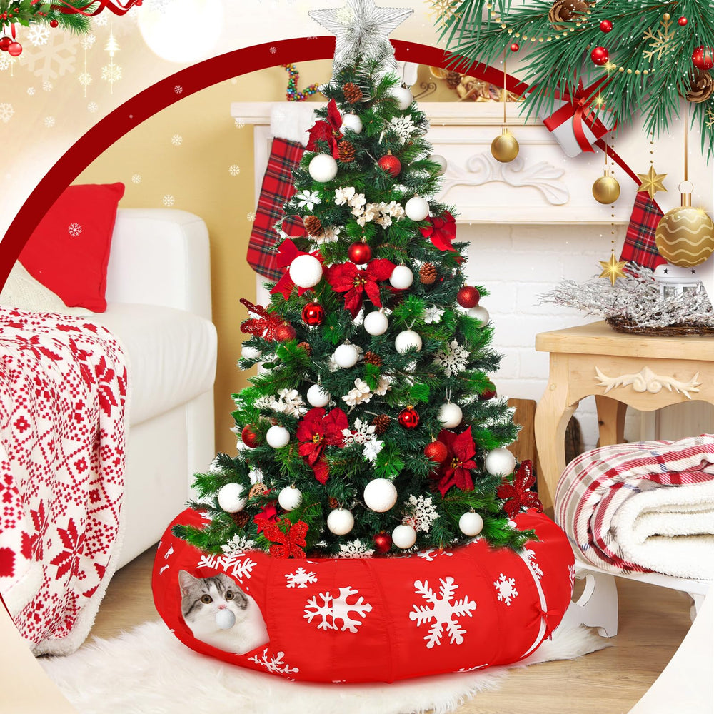 Sanwuta Polyester Cat Tunnel remains durable during festive use