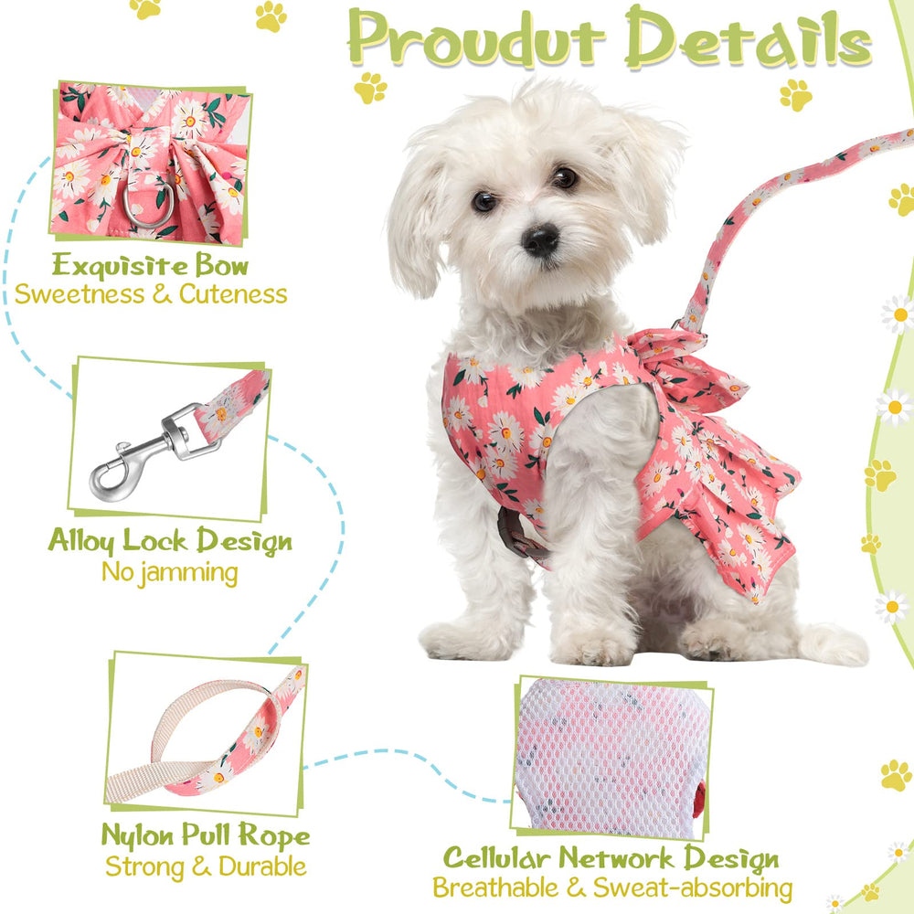 Sanwuta harness set with leash keeps pets secure during walks