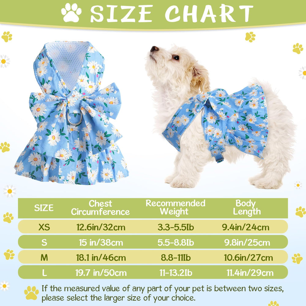 Sanwuta navy blue bowknot harness dress ready for outdoor strolls