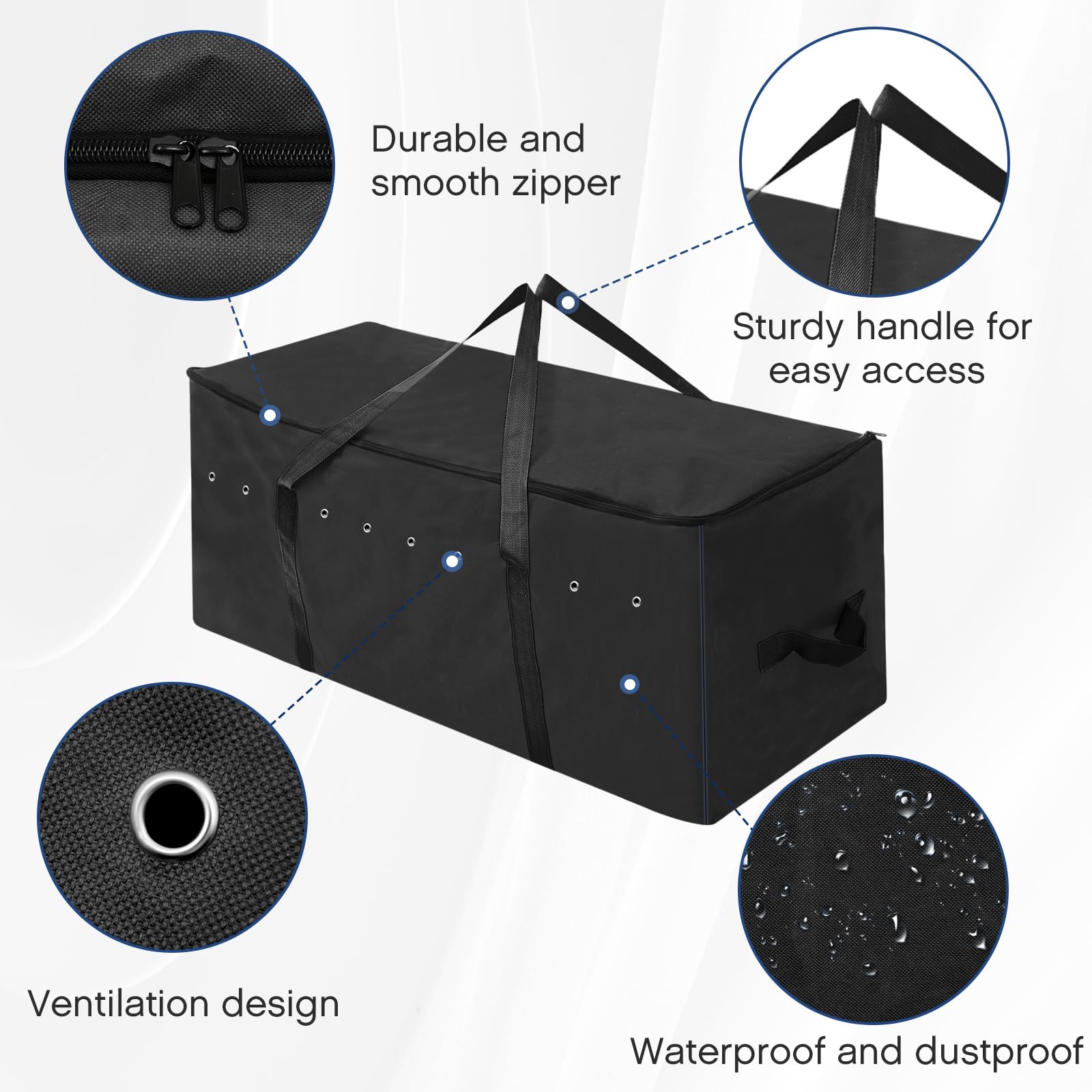 Sanwuta hay bale bag open showing ventilation holes for freshness