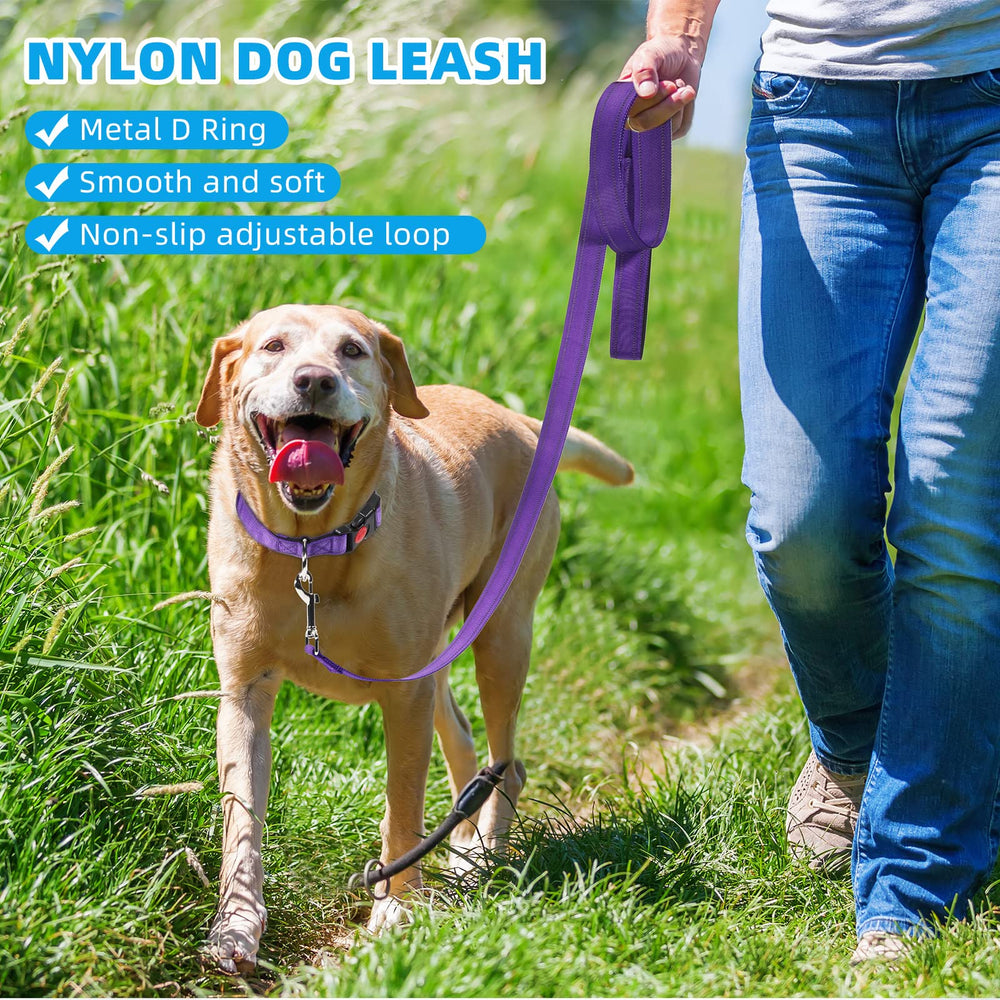 Sanwuta heavy-duty swivel buckles prevent leash twisting for smoother control.