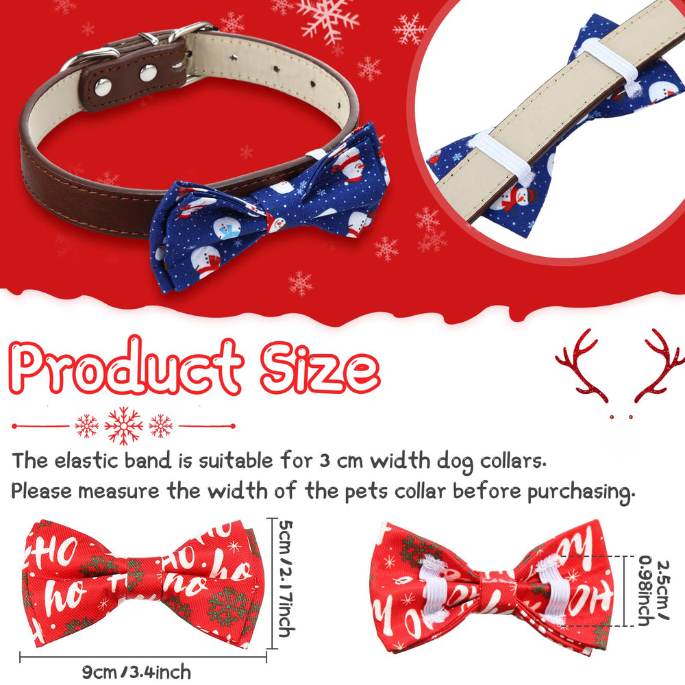 Sanwuta Santa-pattern bow tie perfect for holiday photos and events.