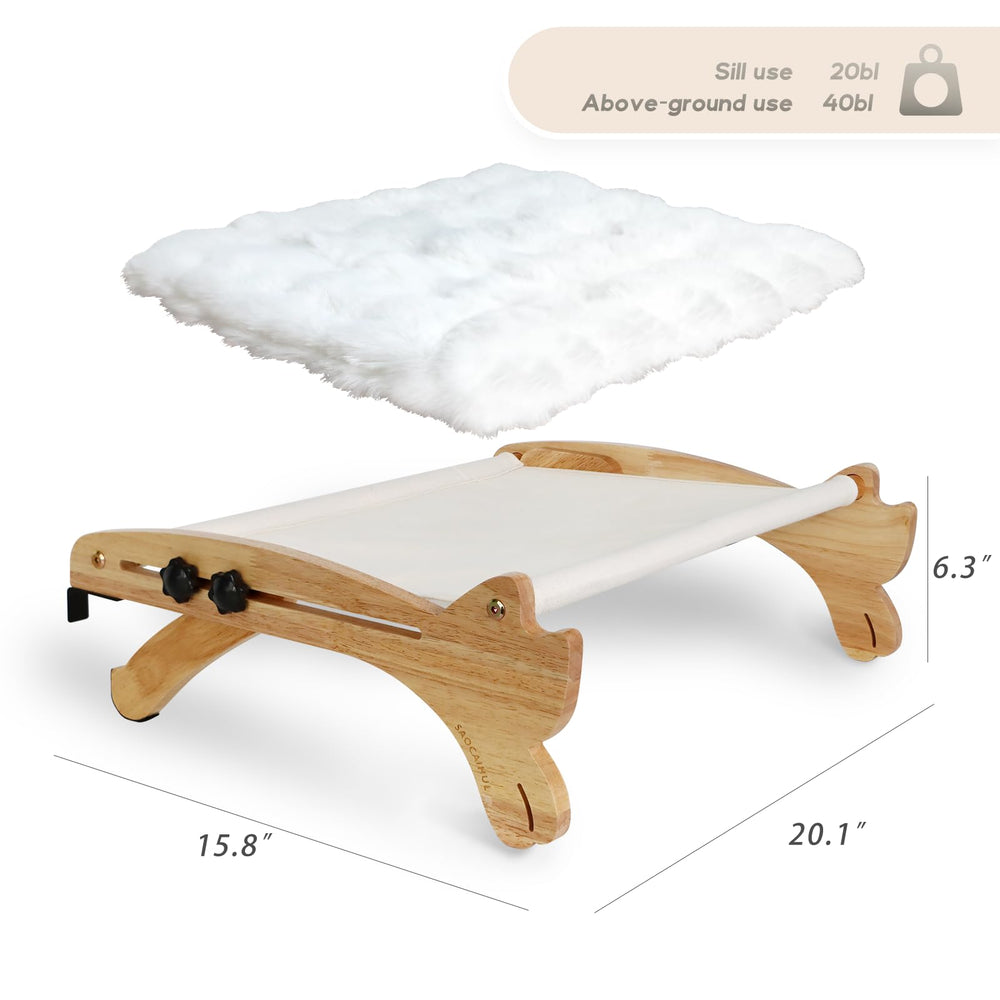 SAOCAIHUL rubberwood-frame shows sturdy build with rounded edges for safe, lasting use.