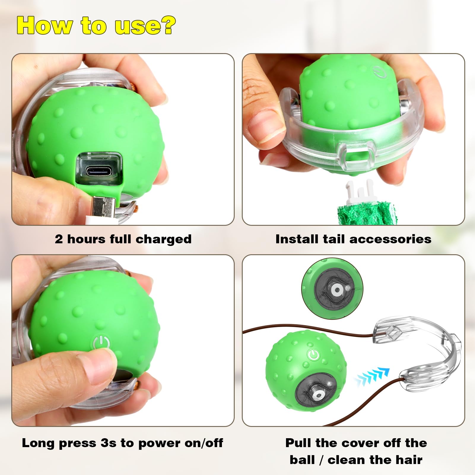 Saolife USB Type-C recharge keeps toy ready for indoor fun
