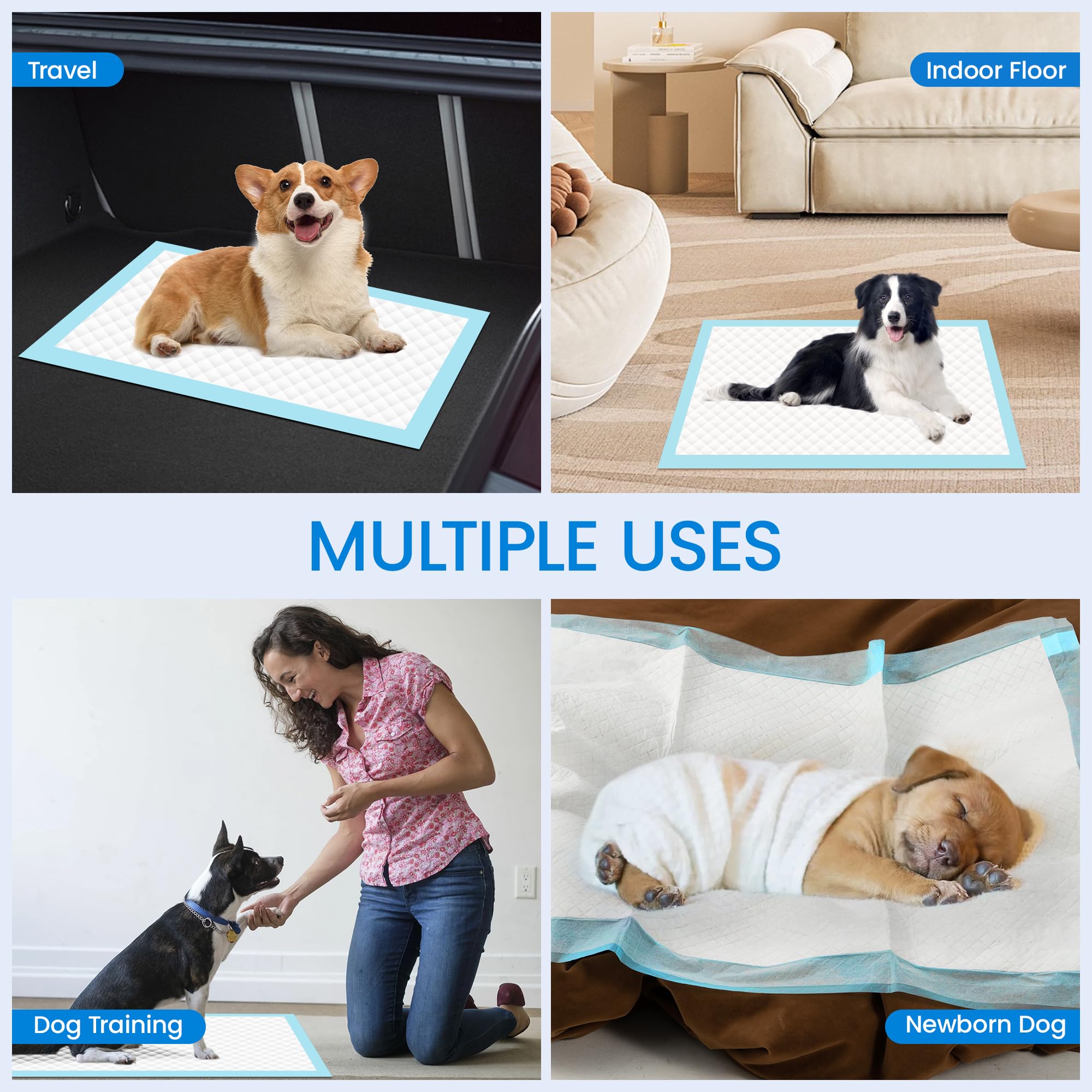 SAP FRIENDLY 28x34-inch pad size ideal for larger dogs and training