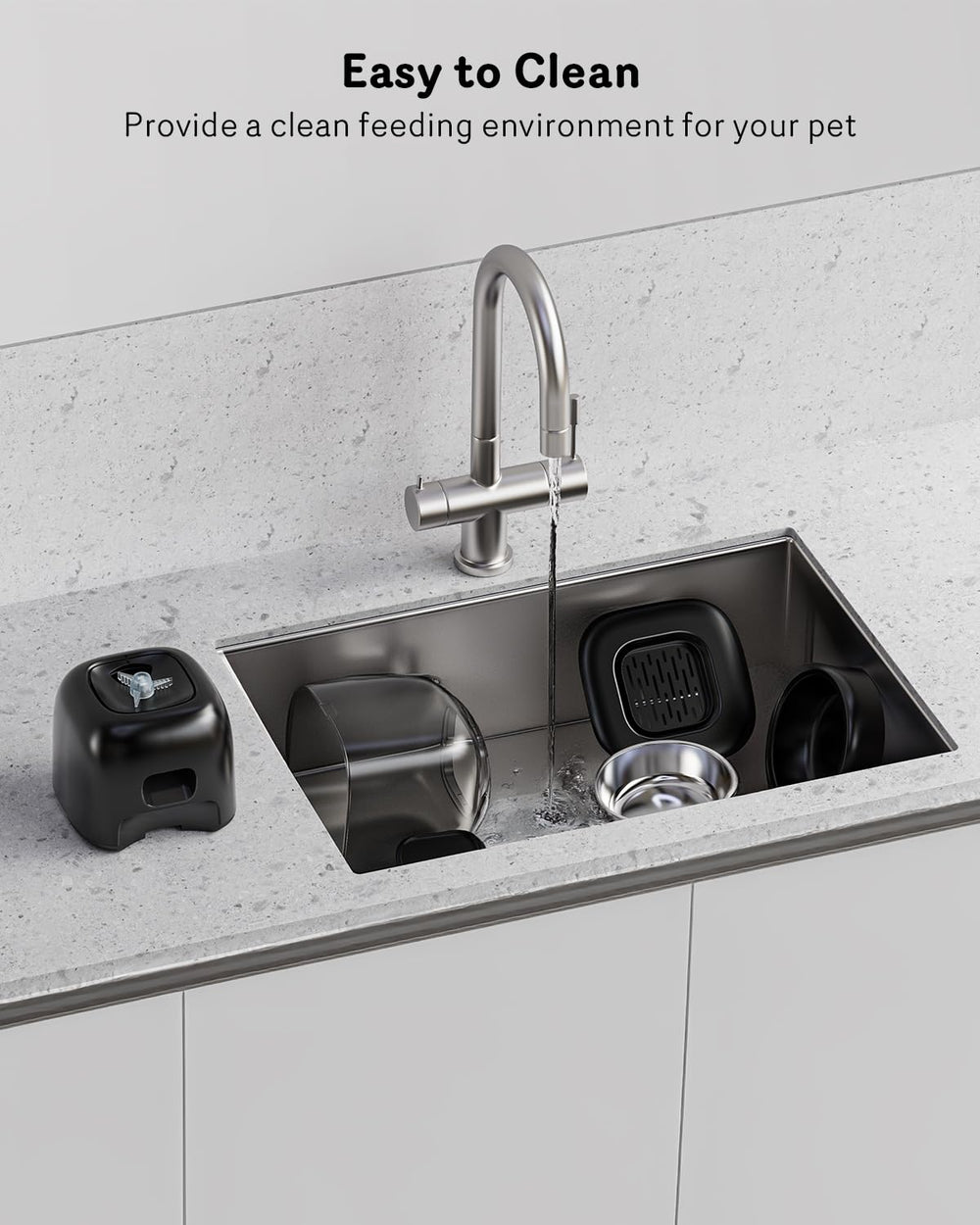 Sarpaws Automatic Feeder backup batteries enable feeding during outages.