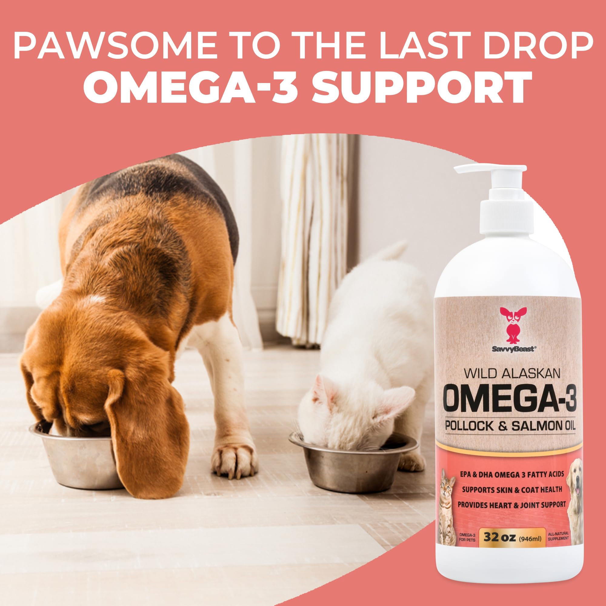SavvyBeast oil on dry food highlights convenient feeding for nutrition