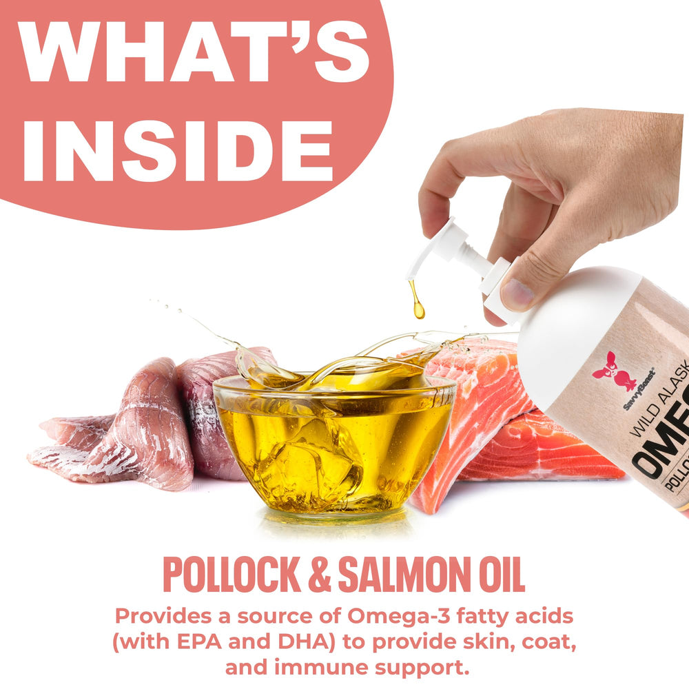 SavvyBeast oil on wet or soft food blends easily with meals