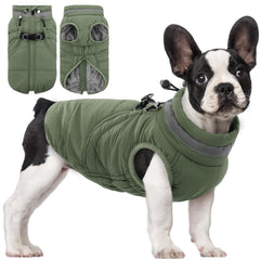 SAWMONG dog coat back-zip design offers easy dressing and reliable warmth.