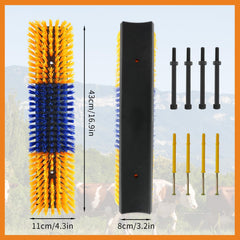Sayutie livestock scratch brush 8 screws assembly for secure mounting.