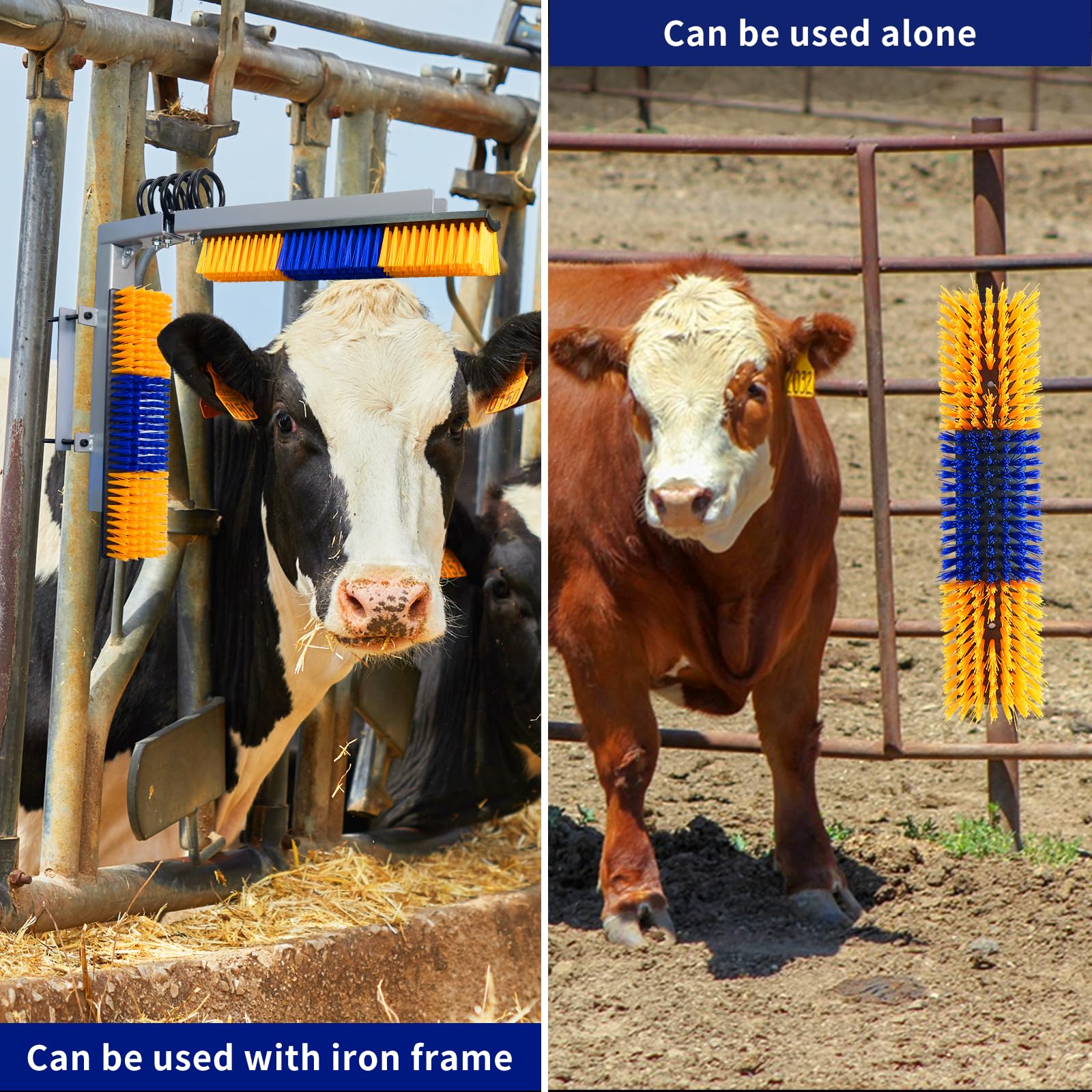 Sayutie livestock scratch brush easy-to-clean construction shown