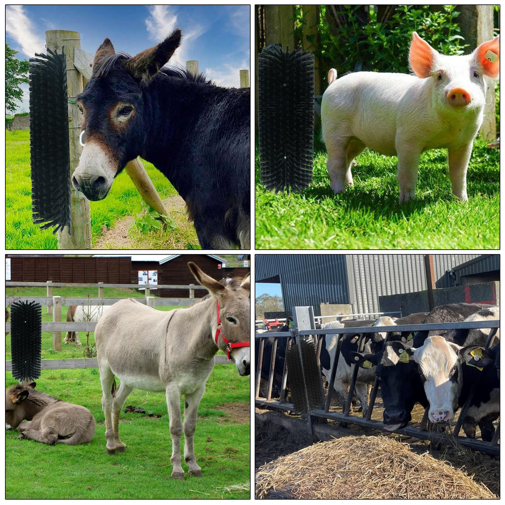 Sayutie Livestock Scratching Brush massaging action supports consistent grooming and itch relief potential.