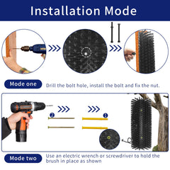 Sayutie Scratching Brush four screws image emphasizes secure positioning and durable mounting.