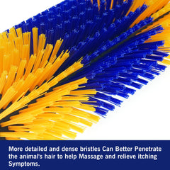 Sayutie livestock scratching brush-durable-materials highlights sturdy plastic and safe brushes
