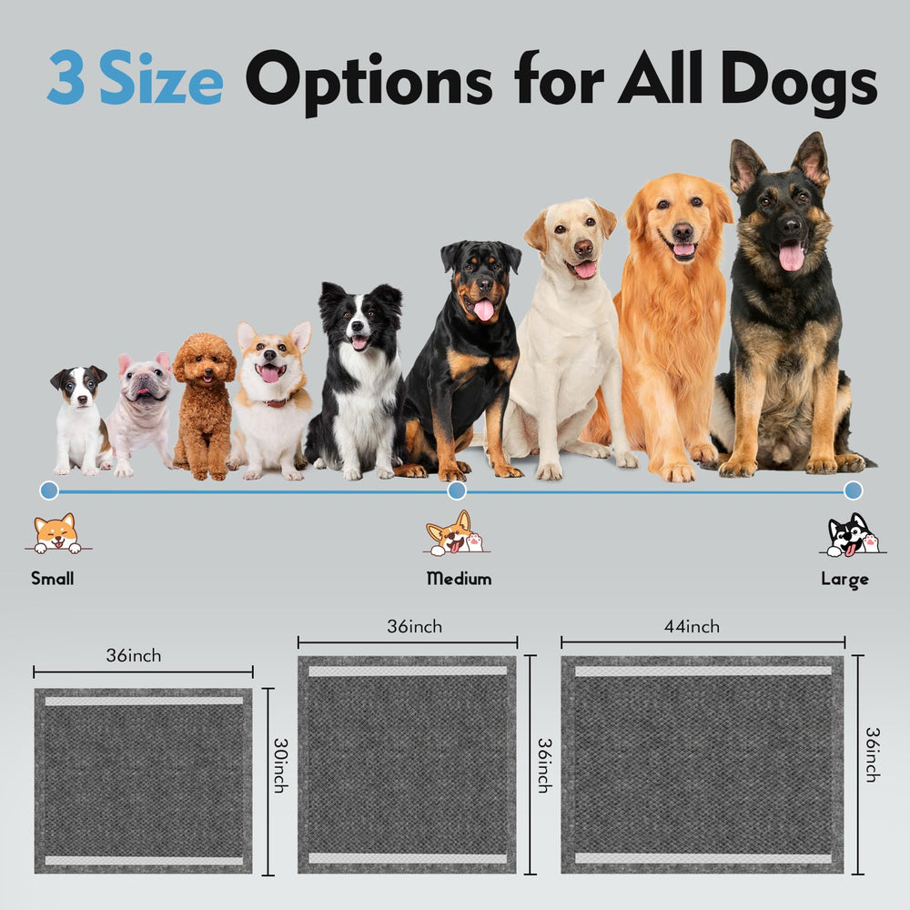 SCLOSE charcoal pee pad six layers with polymer gel for reliable training.