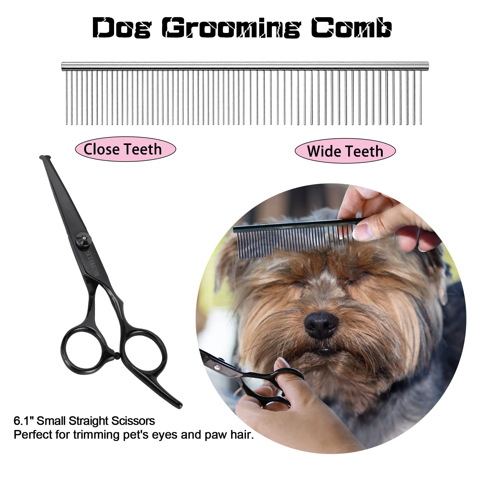 SCEDREAM thinning scissors to blend fur texture for natural look