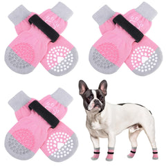 SCENEREAL 6pcs anti-slip dog socks packaging aids easy daily changes.