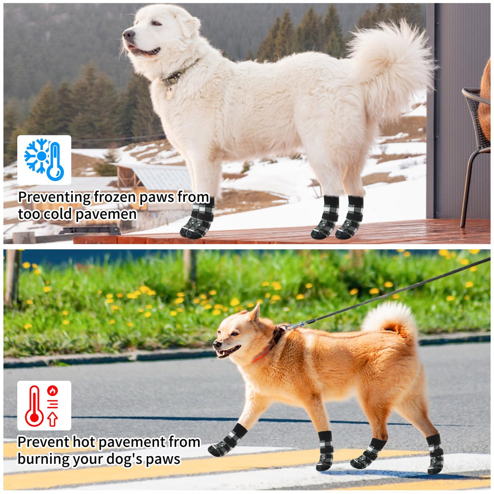SCENEREAL anti slip dog socks soft breathable fabric for paw comfort