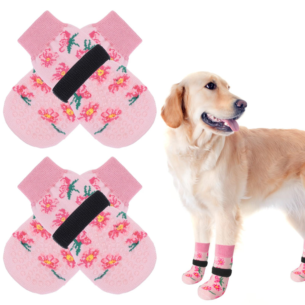 SCENEREAL calcetines antideslizantes para perros mejoran la tracción sobre suelos de madera