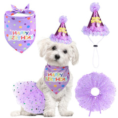 SCENEREAL dog birthday bandana for a cute photo ready party look