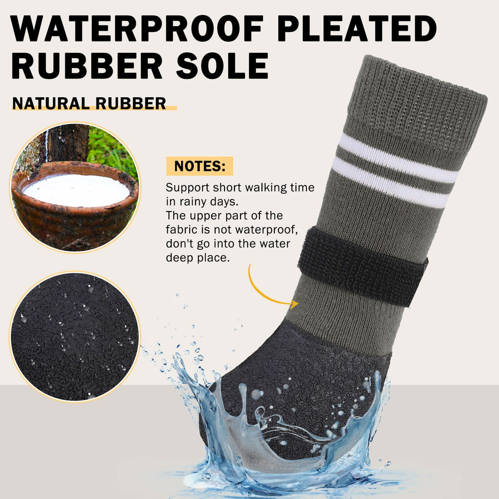 SCENEREAL dog boots sole detail non-slip rubber for confident steps