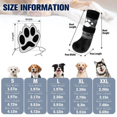 SCENEREAL waterproof rubber sole dog boots for paw protection on wet surfaces.