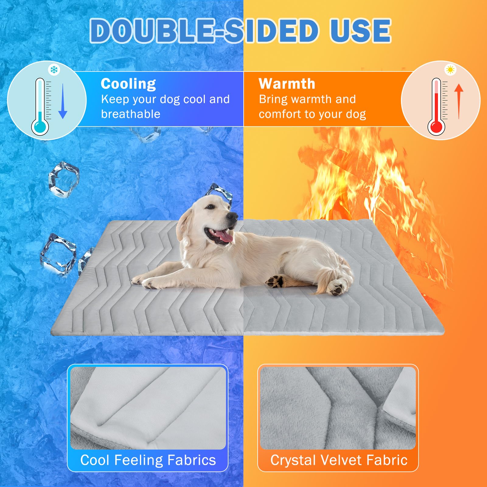 SCENEREAL dog cooling mat Arc-Chill fabric delivers cooling without water or electricity
