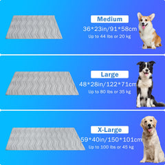 SCENEREAL dog cooling mat reversible-sides shows cool and warm options for year-round comfort