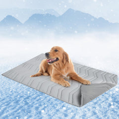 SCENEREAL dog cooling mat XL top view emphasizes spacious surface for large dogs